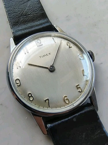 Vintage Timex Mercury Near Mint W Original Band Running 1966 Mens Watch