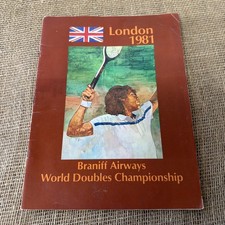 Tennis Branniff Airways World Doubles Champs Programme London 1981