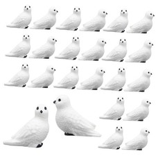 Pcs Mini White Artificial Doves Christmas Ornaments Birds Christmas Tree 100
