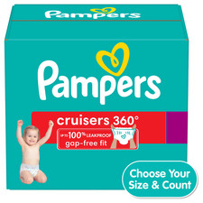 Pampers Baby Cruisers 360 Fit Diapers, 7 Pack of 66 