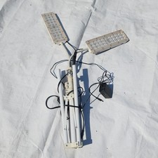 Dual Head LED Light Bar Fixture with Mounting Arm/Pole & Power Adapter