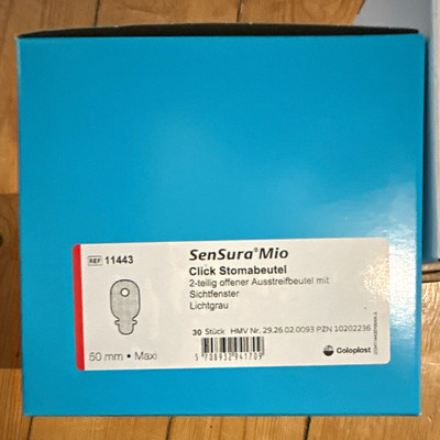 Coloplast SenSura Mio Stomabeutel 2-teilig 50mm lichtgrau 11443