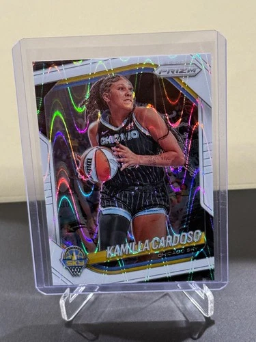2025 Panini Prizm WNBA - Kamilla Cardoso #89 White Seismic Prizm