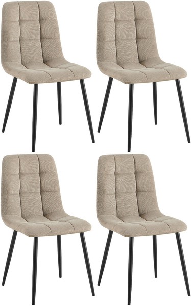 4Er Set Esszimmerstuhl Tilde Cord Taupe-image