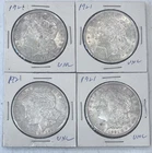 LOT OF 4 NICE 1921 MORGAN SILVER DOLLARS