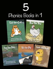 5 Phonics Books in 1: Short Vowel S..., Bunt, Stephanie