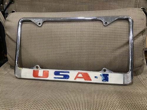 Nice USA-1 CHEVROLET License plate frame vintage