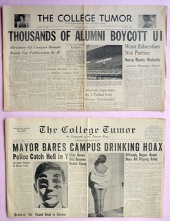 1959 & 1961 "The College Tumor" Newspapers Bring Laughs To Illini Homecomings