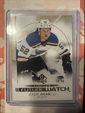 2024-25 Upper Deck sP Authentic Hockey Future Watch Gold Zach Dean Limited # /99