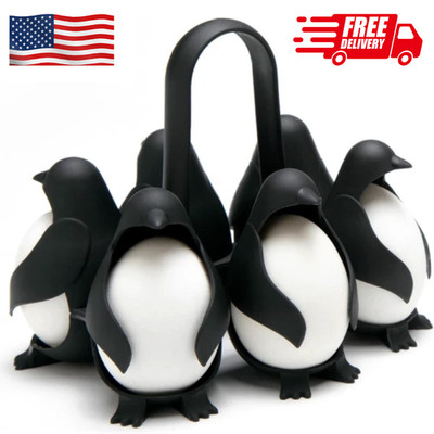 Penguin Egg Boiler Rack Steamer Stand Egg Holder for Boiling & Cooking Eggs Tool
