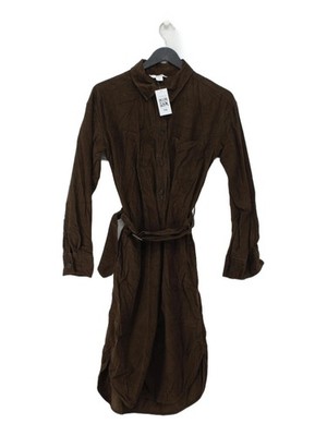 O''Stin Studio Shirt Midi Dress S in Brown
