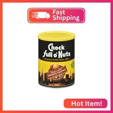 Chock Full o' Nuts Heavenly Hazelnut Ground Coffee Premium Beans in Recyclable