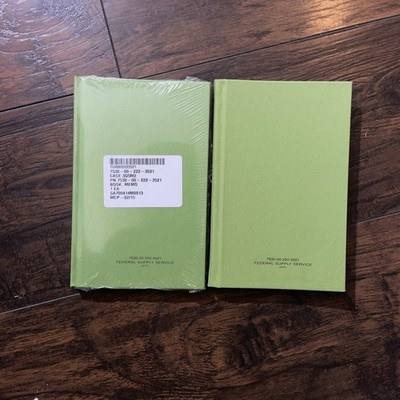 7530-00-222-3521 Federal Supply Service Military Green Notebook ...