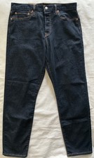 NEW Levi's Wedgie Fit Ankle Jeans Dark Blue Wash 31 Stretch Button Fly Hi Rise