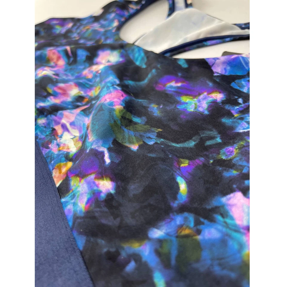 Sujetador deportivo floral Maidenform Soft Energy líneas espalda deportiva multicolor NUEVO grande Foto 4 de 4