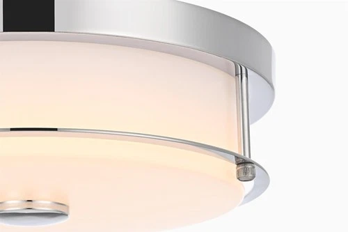 Living District Kolson 12" Led Flush Mount in Chrome - Picture 5 of 8