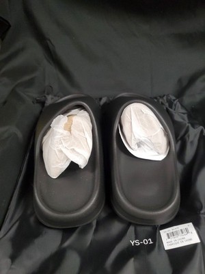 Yeezy Slide Onyx Black YS-01 EVA Foam Minimalist Slip On Sandals