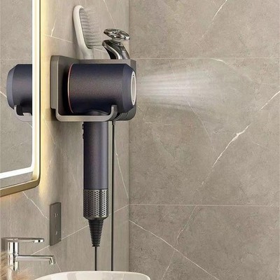 Halter Einfache Installation F?cher Gestell Haarb��rste Hardware Klammer