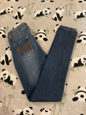 Crocker Jeans Juniors Size 5 Blue Denim Zip Stretch