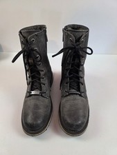 Harley-Davidson Women  s Dulany Size 9M Brown Leather Motorcycle Boots Distressed