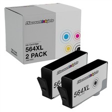 2PK CN684WN for HP 564XL BLACK Inkjet Cartridge PhotoSmart B8550 C410 C310 B210a