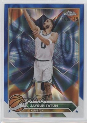 2023-24 Topps Chrome Blue Lava Refractor 100/149 Jayson Tatum #164 1dl2