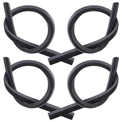 UHANBUT 4PCS Car Windshield Wiper Blades Refills, 24'' Rubber Adjustable Bone...