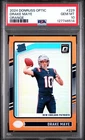 2024 Panini Donruss Optic Drake Maye #229 Orange Prizm #'d 61/249 PSA 10 GEM MT