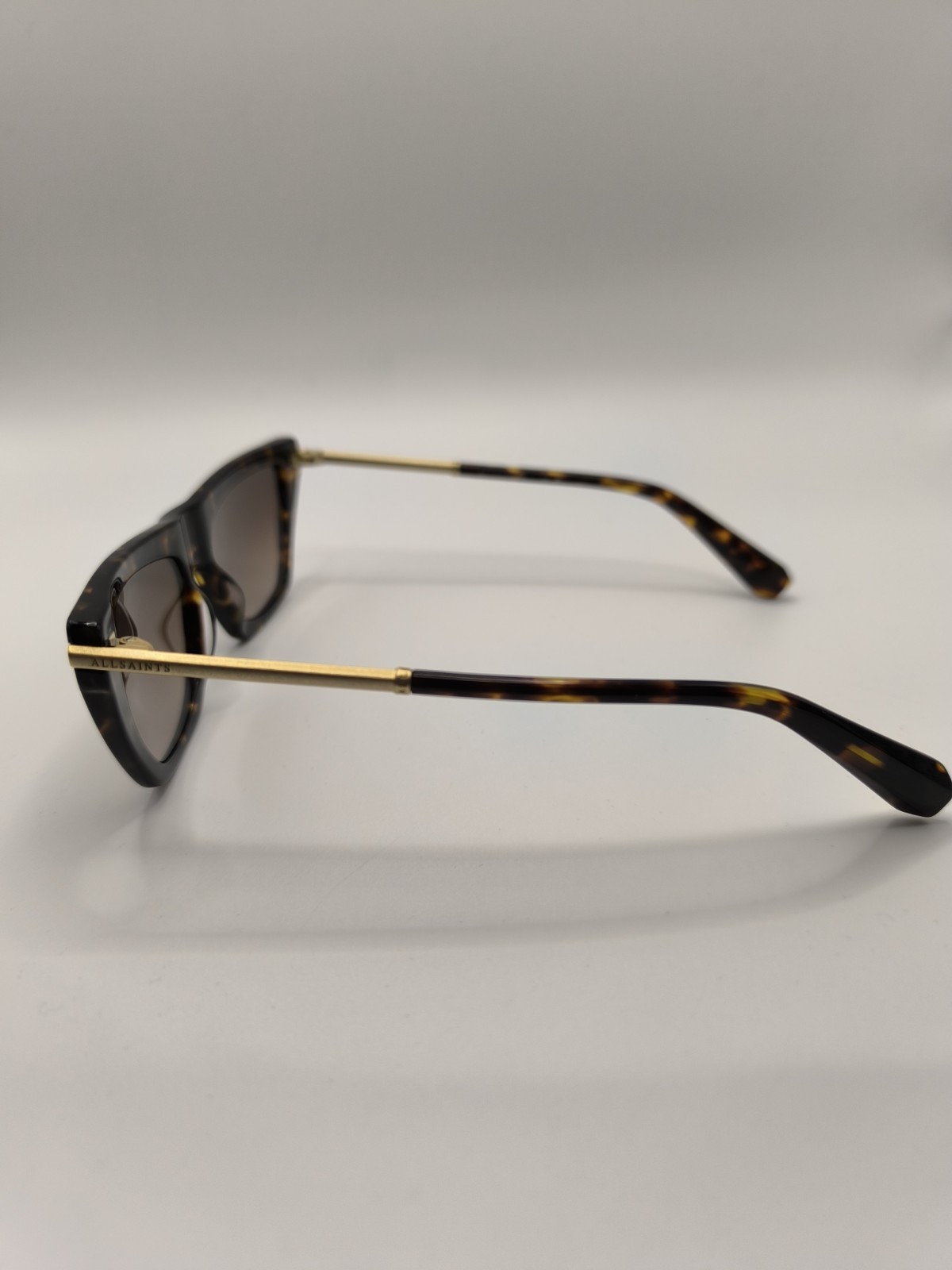 AllSaints Brand New RRP £145 Mink Dark Tortoise Shell Sunglasses image 6
