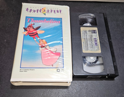 Thumbelina (VHS, 1985) Rare Animated Kids RCA Magic Window Big Box Clamshell