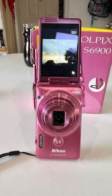 Nikon COOLPIX S6900  Reversible Touch-screen Digital Camera English Pink Tested