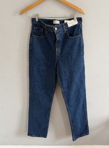 NWT Abercrombie & Fitch Curve The ‘90s Strait Jeans Dark Wash Ultra High Rise 28