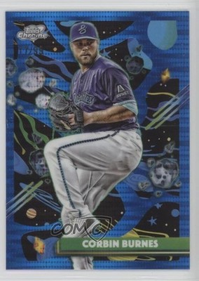 2025 Topps Cosmic Chrome Blue Moon Refractor 17/99 Corbin Burnes #190 1az7