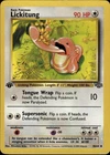 Lickitung Uncommon Jungle 38/64 Colorless 1st Edition Pokemon Card