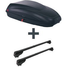 Dachbox G3 Krono 320 + Dachträger G3 Clop infinity für Audi A3 Sportback Typ 8P