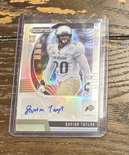 2020 Prizm Draft Picks Davion Taylor #156 Silver Auto