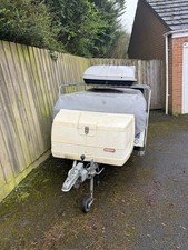 Trigano Trailer Tent with Awning Very Good Condition for Age 6 Birth needs clean