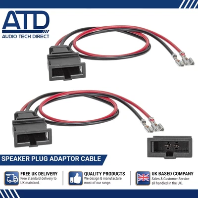 Adaptateur Haut Parleur Prise Pour VW Tiguan Crafter Mk2 Man Tge Aigu Câble Pair - Photo 1/4