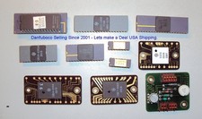 Vintage HP Computer chips Gold ceramic and Hybrid Circuits MOSTEK 38P70 11pcs