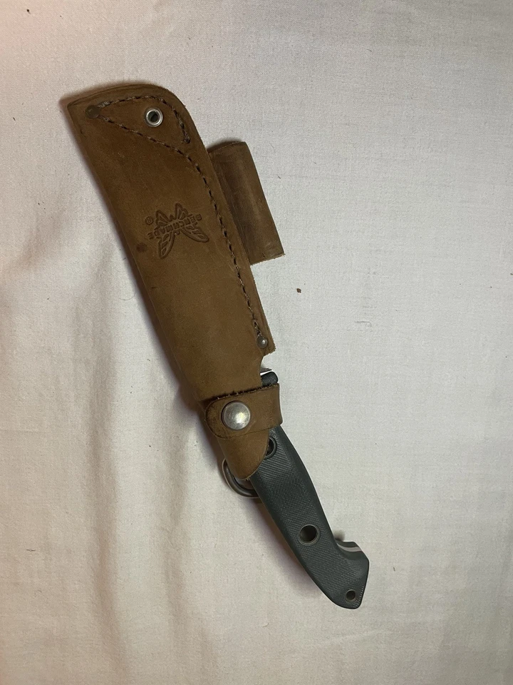 Benchmade 162 Bushcrafter 4.43" S30V  G10 Knife with Sheath - Image 4 of 4