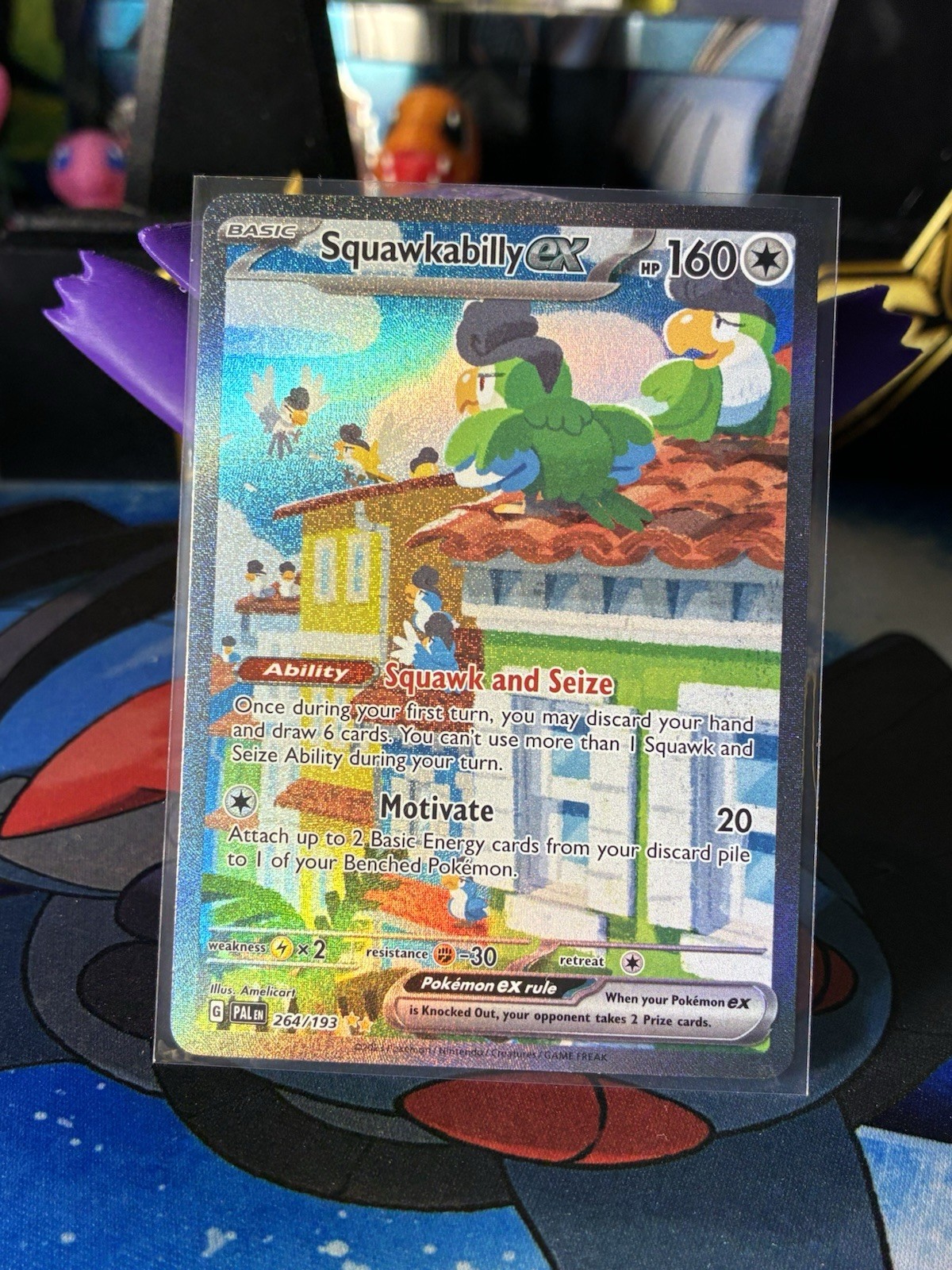 Squawkabilly ex - 264/193 Paldea Evolved Special Illustration Pokemon - NM/MINT