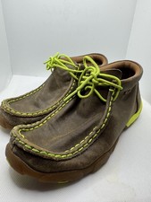 Twisted x Bomber Boys Leather Driving Mocs D Toe Size 1  1/2 M