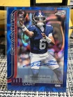 2025 Topps Chrome - Rookie Autographs Jaxson Dart Blue Lava Refractor /150 RC