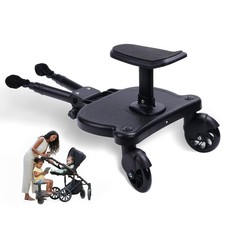 2026 New-Universal Stroller Board with Detachable Seat  2 in 1 Sit and Stand...