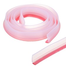 118 Inch Collapsible Shower Threshold Water Guard Clear 1.2" x 0.6"