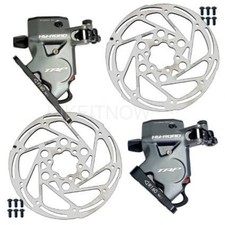 TRP HYRD Flat Mount CX Bike Front/Rear 160mm Hydraulic Disc Brake Calipers Gray