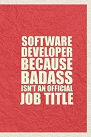 Software Developer: Funny Notebook Gift 100 Pages 6X9 Matt