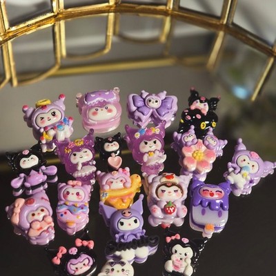 sanrio charms lot 500pcs kuromi, hello kitty, my melody, pochacco, pompom