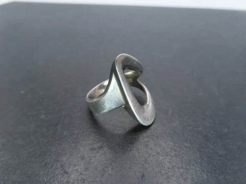 Vtg Sterling Silver Ring, MPC MP Christoftersen, Denmark, Size 7, 6g