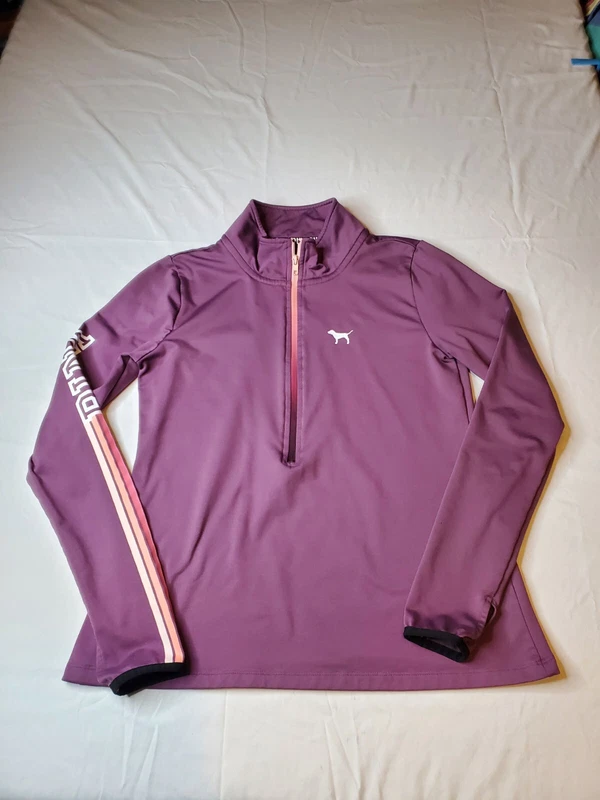 victoria-secret-vs ultimate dog 1/2 zip track workout jacket